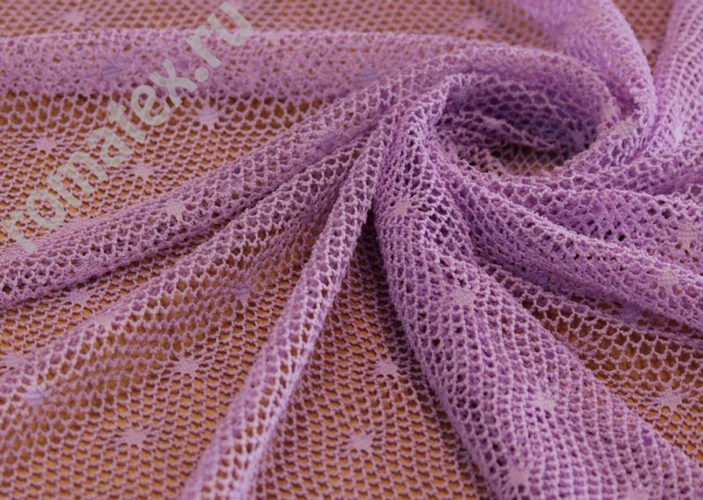 сетка «ажур» цвет сиреневый